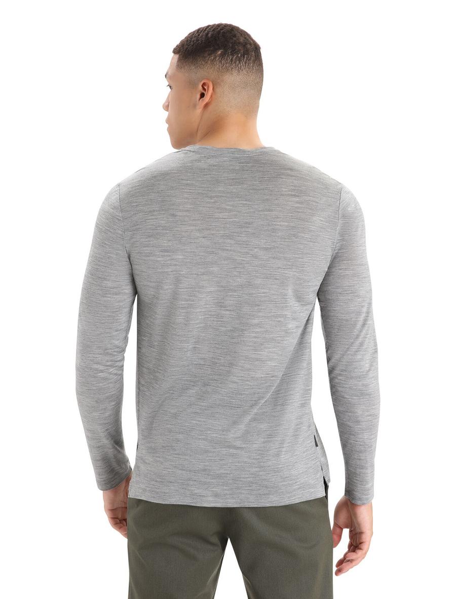 Long Sleeve Icebreaker Merino Sphere II T-Shirt Homme Grise | FR 1230ILHS